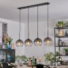 Koyoto Hanglamp, Kogellampje, Hanglamp Duidelijk, Rookkleurig, 4-lichts