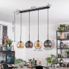 Koyoto Hanglamp, Kogellampje, Hanglamp Amber, Rookkleurig, 4-lichts