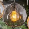 Koyoto Hanglamp, Kogellampje, Hanglamp Amber, Rookkleurig, 4-lichts