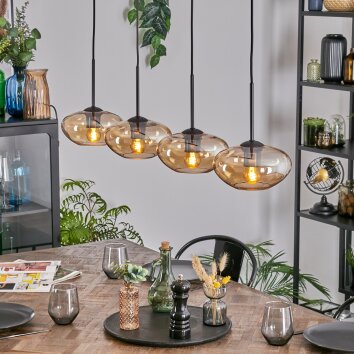 Mertola Hanglamp, Hanglamp Amber, 4-lichts