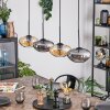 Mertola Hanglamp, Hanglamp Amber, Rookkleurig, 4-lichts