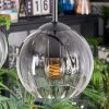 Koyoto Hanglamp, Kogellampje, Hanglamp Duidelijk, Rookkleurig, 4-lichts
