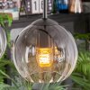 Koyoto Hanglamp, Kogellampje, Hanglamp Duidelijk, Rookkleurig, 4-lichts