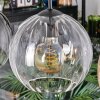 Koyoto Hanglamp, Kogellampje, Hanglamp Amber, Duidelijk, Rookkleurig, 4-lichts