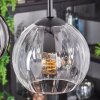 Koyoto Hanglamp, Kogellampje, Hanglamp Amber, Duidelijk, Rookkleurig, 4-lichts