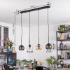 Koyoto Hanglamp, Kogellampje, Hanglamp Amber, Duidelijk, Rookkleurig, 4-lichts