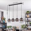 Koyoto Hanglamp, Kogellampje, Hanglamp Rookkleurig, 4-lichts