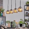 Koyoto Hanglamp, Kogellampje, Hanglamp Amber, 4-lichts