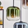 Lauden Hanglamp, Hanglamp Blauw, Groen, Duidelijk, Koperkleurig, 3-lichts