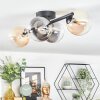 Chehalis Plafondlamp, Kogellampje Amber, Duidelijk, Rookkleurig, 4-lichts