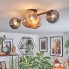Chehalis Plafondlamp, Kogellampje Amber, Rookkleurig, 4-lichts
