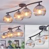 Koyoto Plafondlamp, Kogellampje Duidelijk, Rookkleurig, 4-lichts
