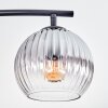 Koyoto Plafondlamp, Kogellampje Duidelijk, Rookkleurig, 4-lichts
