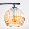 Koyoto Plafondlamp, Kogellampje Amber, 4-lichts