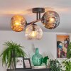 Ripoll Plafondlamp, Kogellampje Amber, Duidelijk, Rookkleurig, 3-lichts