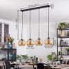 Koyoto Hanglamp, Kogellampje, Hanglamp Amber, 4-lichts