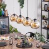 Koyoto Hanglamp, Kogellampje, Hanglamp Amber, 4-lichts