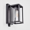 Portalis Wandlamp voor buiten, Wandlamp Zwart, 1-licht, Bewegingsmelder