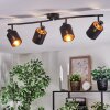 Fallhagen Plafondlamp, Plafondspot Zwart, 4-lichts