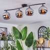 Koyoto Plafondlamp, Kogellampje Chroom, Rookkleurig, 4-lichts