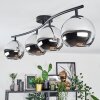 Koyoto Plafondlamp, Kogellampje Chroom, Rookkleurig, 4-lichts
