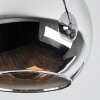 Koyoto Plafondlamp, Kogellampje Chroom, Rookkleurig, 4-lichts