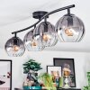 Koyoto Plafondlamp, Kogellampje Duidelijk, Rookkleurig, 4-lichts