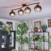 Koyoto Plafondlamp, Kogellampje Duidelijk, Rookkleurig, 4-lichts