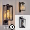 Tourega Wandlamp voor buiten, Wandlamp Zwart, 1-licht, Bewegingsmelder