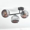 Ripoll Plafondlamp, Kogellampje Chroom, Rookkleurig, 3-lichts