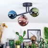 Chehalis Plafondlamp, Kogellampje Blauw, Groen, Koperkleurig, 3-lichts