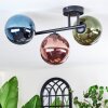 Chehalis Plafondlamp, Kogellampje Blauw, Groen, Koperkleurig, 3-lichts