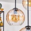 Koyoto Hanglamp, Kogellampje, Hanglamp 35 cm Amber, Duidelijk, 4-lichts