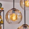 Koyoto Hanglamp, Kogellampje, Hanglamp 35 cm Amber, Duidelijk, 4-lichts