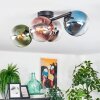 Gastor Plafondlamp, Kogellampje Blauw, Chroom, Groen, Duidelijk, Koperkleurig, Rookkleurig, 4-lichts