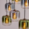 Lauden Hanglamp, Hanglamp Blauw, Groen, Duidelijk, Rookkleurig, 6-lichts