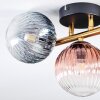 Chehalis Plafondlamp, Kogellampje Goud, Zwart, 3-lichts