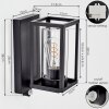 Portalis Wandlamp voor buiten, Wandlamp Zwart, 1-licht, Bewegingsmelder
