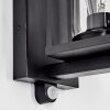 Portalis Wandlamp voor buiten, Wandlamp Zwart, 1-licht, Bewegingsmelder