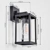 Avete Wandlamp voor buiten, Wandlamp Zwart, 1-licht