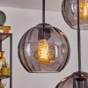 Koyoto Hanglamp, Kogellampje, Hanglamp Rookkleurig, 4-lichts
