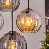 Koyoto Hanglamp, Kogellampje, Hanglamp Amber, Duidelijk, Rookkleurig, 4-lichts
