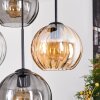 Koyoto Hanglamp, Kogellampje, Hanglamp Amber, Duidelijk, Rookkleurig, 4-lichts