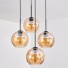 Koyoto Hanglamp, Kogellampje, Hanglamp Amber, 4-lichts