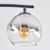 Koyoto Plafondlamp, Kogellampje Amber, Duidelijk, Rookkleurig, 4-lichts