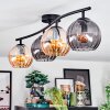 Koyoto Plafondlamp, Kogellampje Amber, Rookkleurig, 4-lichts