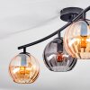 Koyoto Plafondlamp, Kogellampje Amber, Rookkleurig, 4-lichts