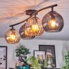 Koyoto Plafondlamp, Kogellampje Amber, Rookkleurig, 4-lichts