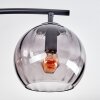 Koyoto Plafondlamp, Kogellampje Amber, Duidelijk, Rookkleurig, 4-lichts
