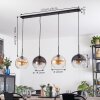 Koyoto Hanglamp, Kogellampje, Hanglamp Amber, Duidelijk, Rookkleurig, 4-lichts